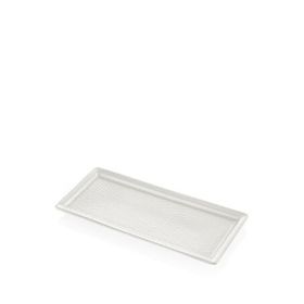 The Mia Noon Krem Rengi Seramik 35 cm Dikdörtgen Servis Tabağı