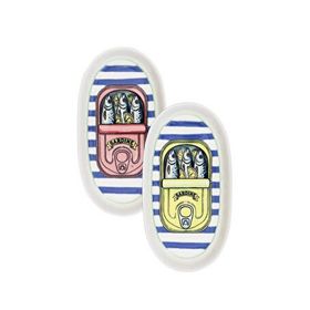 The Mia Palma Seramik Oval 2'li Servis Tabağı