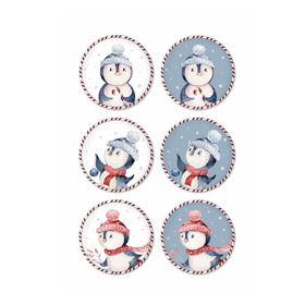 The Mia Penguin 6'lı 19 cm Pasta Tabak