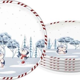 The Mia Penguin 6'lı Seti 26 CM Servis Tabağı