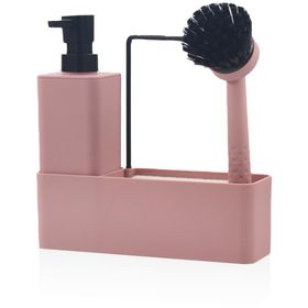 The Mia Plain Pembe Sıvı Sabunluk Seti