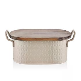 The Mia PZM0037 Prizma Karamel 40x22x18 CM Ekmek Saklama Kabı
