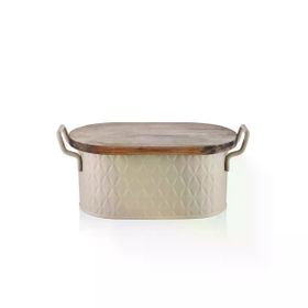 The Mia PZM0037 Prizma Karamel 40x22x18 CM Ekmek Saklama Kabı