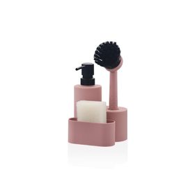 The Mia SBN0046 Pembe Round Sıvı Sabunluk Seti