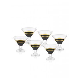 The Mia Siyah Gold 6'lı Set Glow Dondurmalık