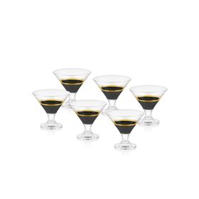 The Mia Siyah Gold 6'lı Set Glow Dondurmalık