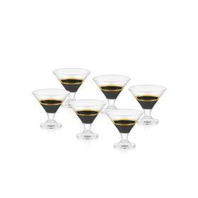 The Mia Siyah Gold 6'lı Set Glow Dondurmalık