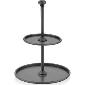 The Mia SNM0236 Siyah 20x14 CM İki Katlı Pasta Kek Servisi