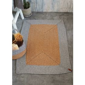 The Mia SPT0043 60x90 cm Gri Jutte Dikdörtgen Bambu Halı