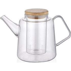 The Mia SSE0021 800 ml Bambu Kapaklı Süzgeçli Demlik