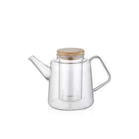 The Mia SSE0021 800 ml Bambu Kapaklı Süzgeçli Demlik