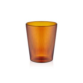 The Mia Striped Borosilikat 400 ml Amber Cam Bardak