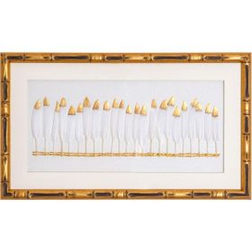 The Mia TBL0098 Flume Beyaz 60x35x4 cm Tablo