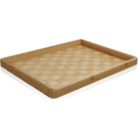 The Mia TPS0067 Wicker 40x31 CM Bambu Tepsi