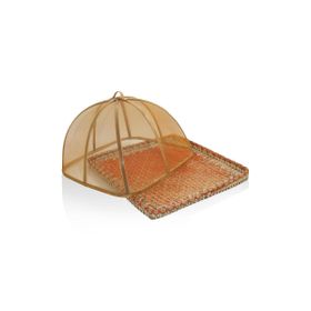 The Mia Transparan Bambu Hasır 38x38x24 CM Tepsi