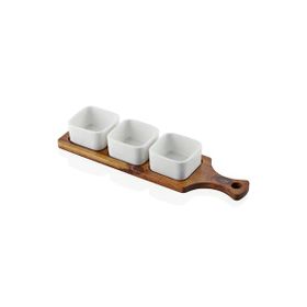 The Mia WDY0007 Woody 33x10 CM Porselen Servis