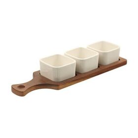 The Mia WDY0007 Woody 33x10 CM Porselen Servis