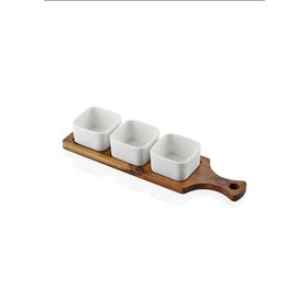 The Mia WDY0007 Woody 33x10 CM Porselen Servis
