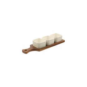 The Mia WDY0007 Woody 33x10 CM Porselen Servis