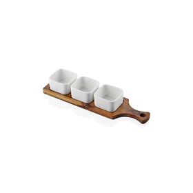 The Mia WDY0007 Woody 33x10 CM Porselen Servis