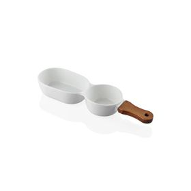 The Mia Woody 35x10 cm Porselen Servis