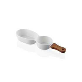 The Mia Woody 35x10 cm Porselen Servis
