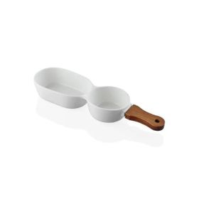The Mia Woody 35x10 cm Porselen Servis