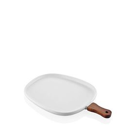 The Mia Woody Beyaz Porselen 38x25 cm Servislik