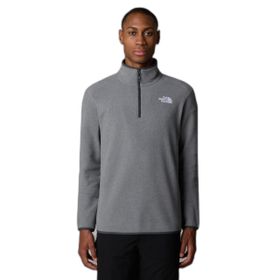 The North Face 100 Glacier 1/4 Zip Erkek Siyah Sweatshirt