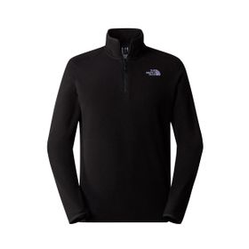 The North Face 100 Glacier 1/4 Zip Erkek Siyah Sweatshirt