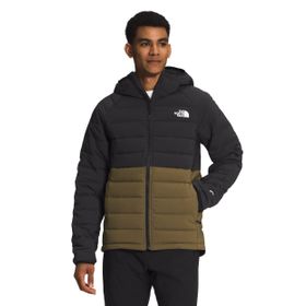 The North Face Belleview Stretch Down Hoodie Erkek Siyah/Yeşil Mont