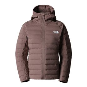 The North Face Belleview Stretch Down Hoodie Kadın Kahverengi Mont