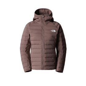 The North Face Belleview Stretch Down Hoodie Kadın Kahverengi Mont