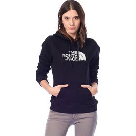 The North Face Kapüşonlu Siyah Kırmızı Kadın Sweatshirt