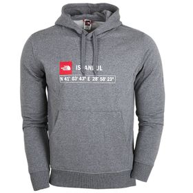 The North Face M Gps Hoodie istanbul Gri Erkek Outdoor Sweatshirts