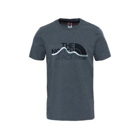 The North Face Mountain Line Gri Erkek T-Shirt