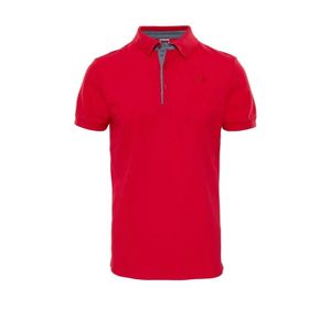 The North Face NF00CEV46821 Kırmızı Premium Polo Piquet Erkek T-shirt