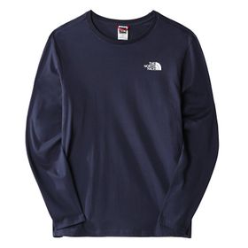 The North Face NF0A2TX18K21 Lacivert M L/S Easy Tee Erkek Günlük Tişört