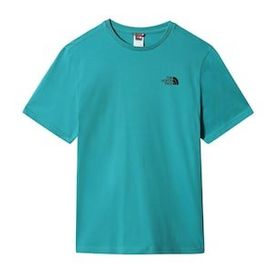 The North Face NF0A2TX52KQ1 M S/S Simple Dome Tee - Eu Erkek Yeşil Outdoor Tişört