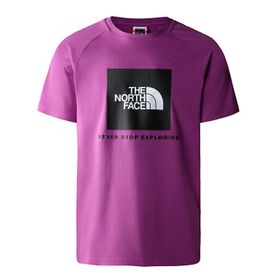 The North Face NF0A3BQOLV11 M Raglan Redbox Tee Günlük Mor Erkek T-shirt