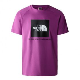 The North Face NF0A3BQOLV11 M Raglan Redbox Tee Günlük Mor Erkek T-shirt