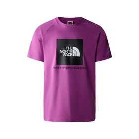 The North Face NF0A3BQOLV11 M Raglan Redbox Tee Günlük Mor Erkek T-shirt