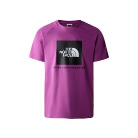 The North Face NF0A3BQOLV11 M Raglan Redbox Tee Günlük Mor Erkek T-shirt
