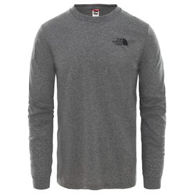 The North Face NF0A3L3BDYY1 Gri Erkek Uzun Kollu T-shirt