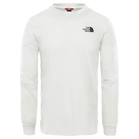 The North Face NF0A3L3BFN41 Beyaz M L/S Simple Dome Tee Erkek Günlük Uzun Kollu Tişört