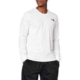 The North Face NF0A3L3BFN41 Beyaz M L/S Simple Dome Tee Erkek Günlük Uzun Kollu Tişört