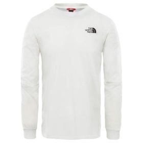 The North Face NF0A3L3BFN41 Beyaz M L/S Simple Dome Tee Erkek Günlük Uzun Kollu Tişört