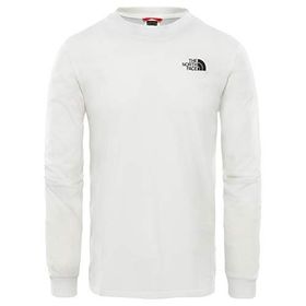The North Face NF0A3L3BFN41 Beyaz M L/S Simple Dome Tee Erkek Günlük Uzun Kollu Tişört