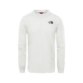 The North Face NF0A3L3BFN41 Beyaz M L/S Simple Dome Tee Erkek Günlük Uzun Kollu Tişört