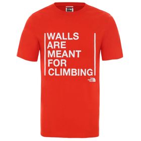 The North Face NF0A3S3S15Q1 Kırmızı M Wlls For Climbing Tee Erkek Günlük T-Shirt